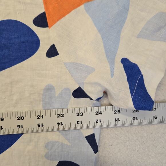 Porter & Ash Hawaiian Shirt Mens XL Linen Button Up Floral Short Sleeve - Picture 7 of 7